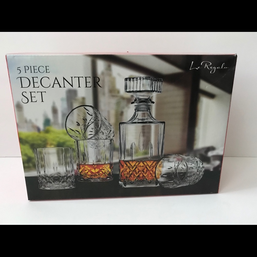 🆕 New in Box! 5pc Decanter Set - Picture 2 of 7